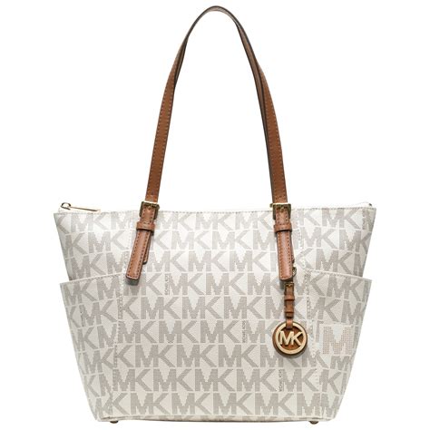 michael kors jet set tote white|michael kors designer tote jetset.